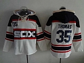 Chicago White Sox #35 Frank Thomas White Sawyer Hooded Sweatshirt Alternate Home MLB Hoodie,baseball caps,new era cap wholesale,wholesale hats